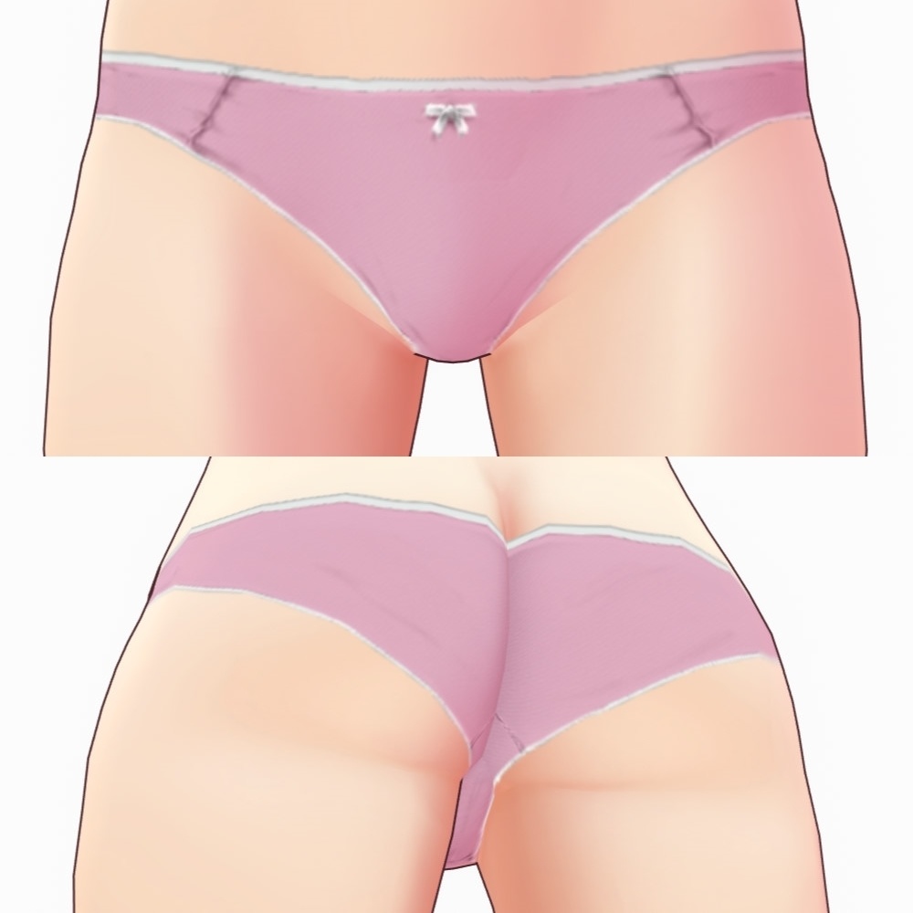 ※VRoidstudioベータ版で作成しています【VRoid用】ショーツセット3パターン(合計18色)