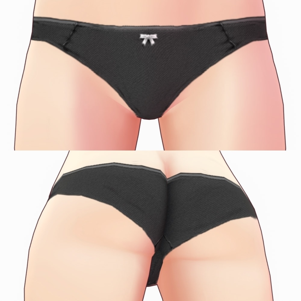 ※VRoidstudioベータ版で作成しています【VRoid用】ショーツセット3パターン(合計18色)