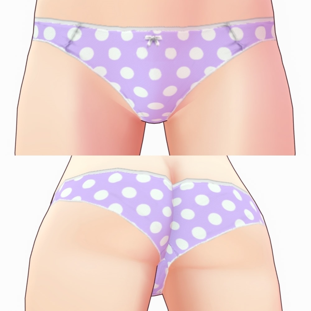 ※VRoidstudioベータ版で作成しています【VRoid用】ショーツセット3パターン(合計18色)