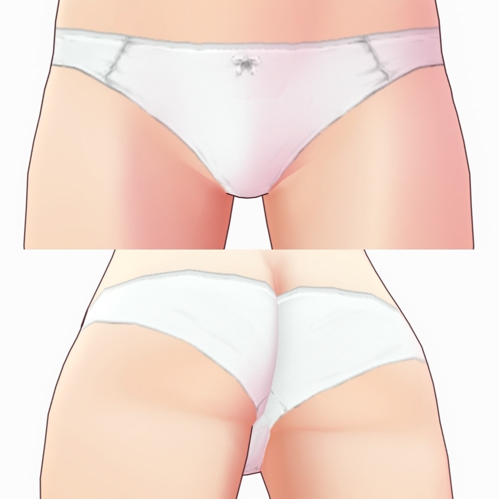 ※VRoidstudioベータ版で作成しています【VRoid用】ショーツセット3パターン(合計18色)