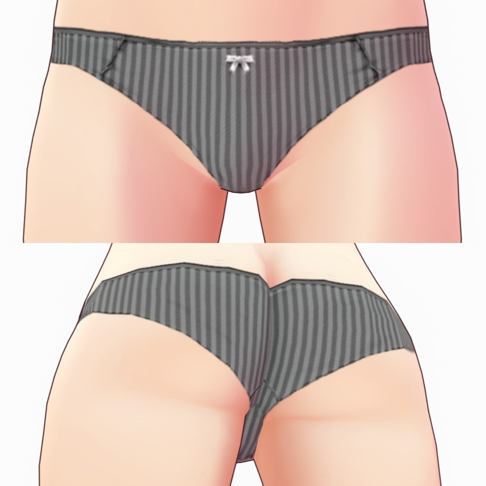 ※VRoidstudioベータ版で作成しています【VRoid用】ショーツセット3パターン(合計18色)