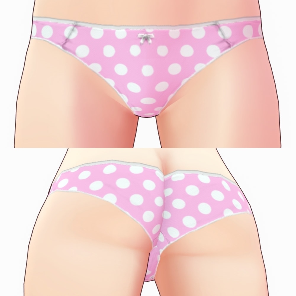 ※VRoidstudioベータ版で作成しています【VRoid用】ショーツセット3パターン(合計18色)