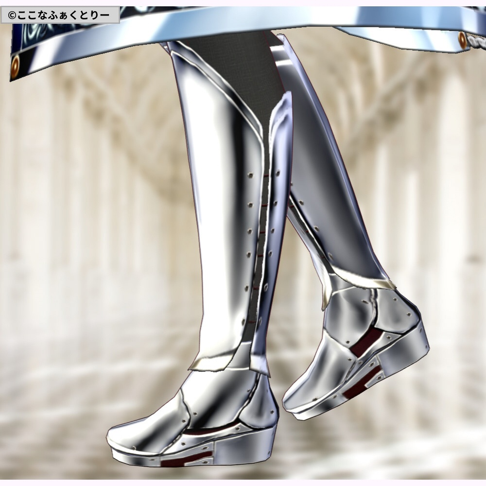 ※VRoidstudioベータ版で作成しています【VRoid用】ドレスアーマー4色セット