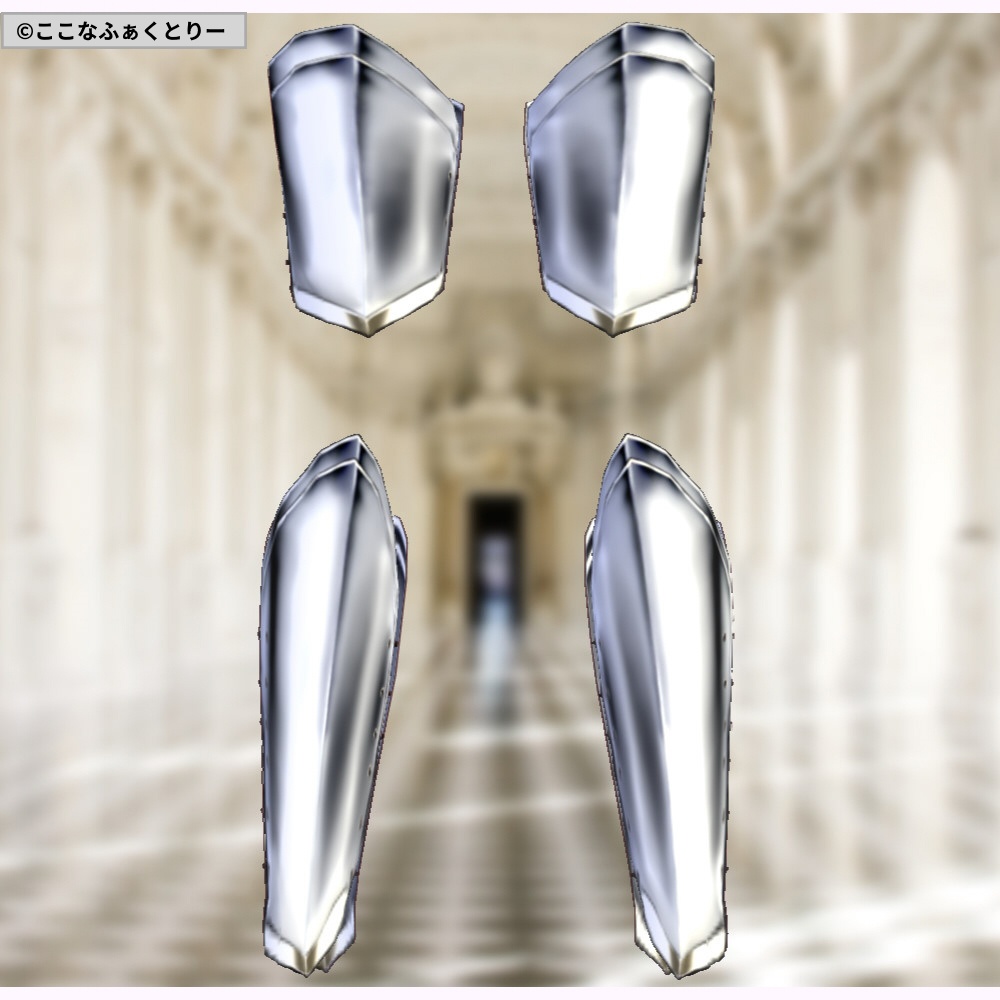 ※VRoidstudioベータ版で作成しています【VRoid用】ドレスアーマー4色セット