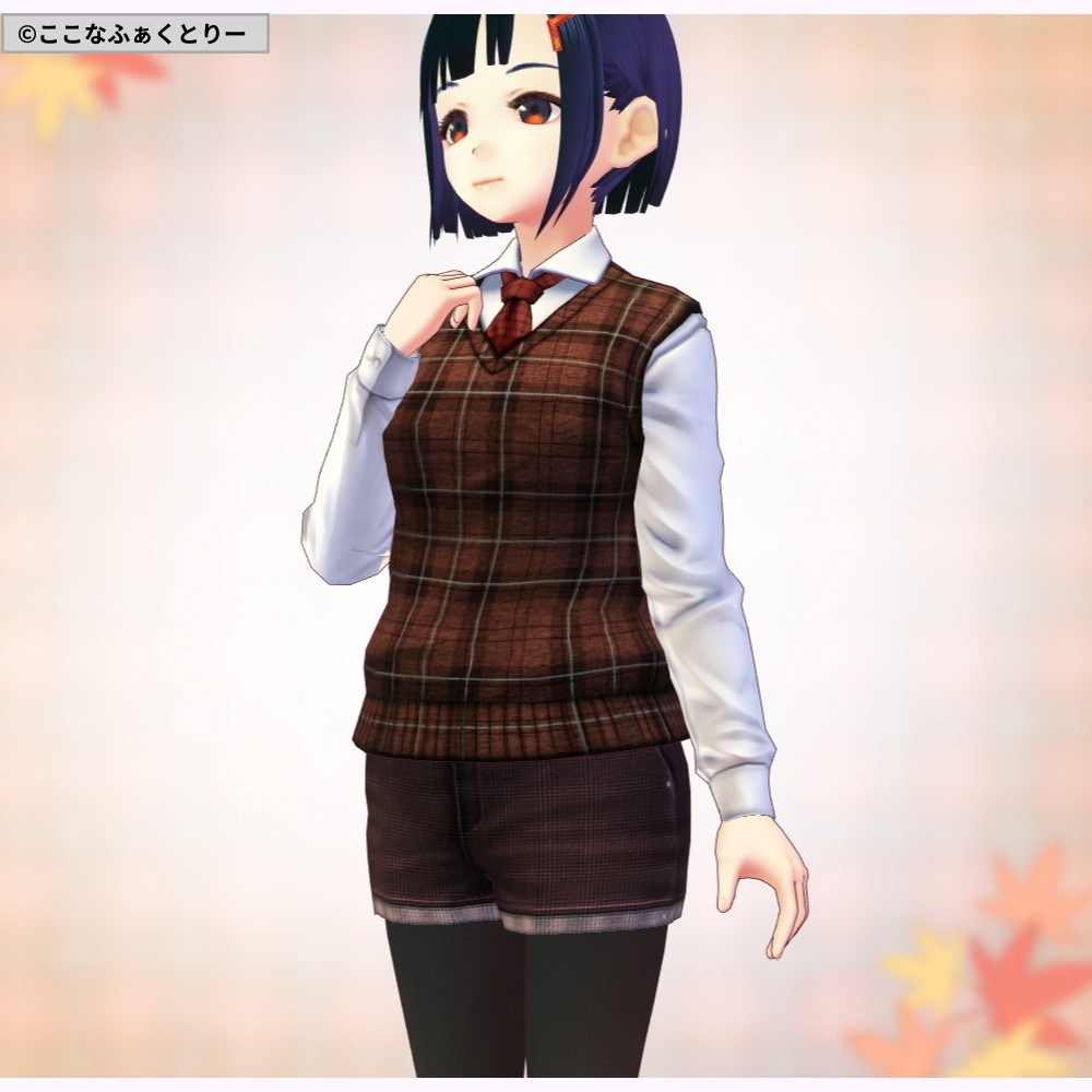 ※VRoidstudioベータ版で作成しています【VRoid用】ノースリーブニットコーデセット