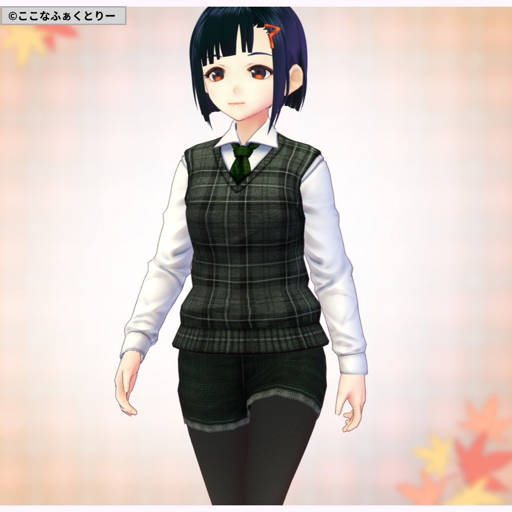 ※VRoidstudioベータ版で作成しています【VRoid用】ノースリーブニットコーデセット