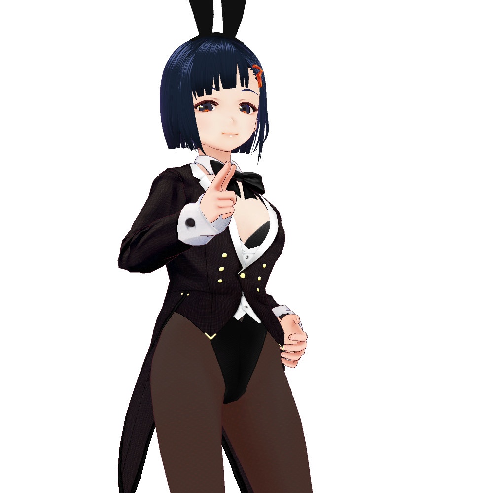 ※VRoidstudioベータ版で作成しています【VRoid用】バニーガールコスチューム4色セット