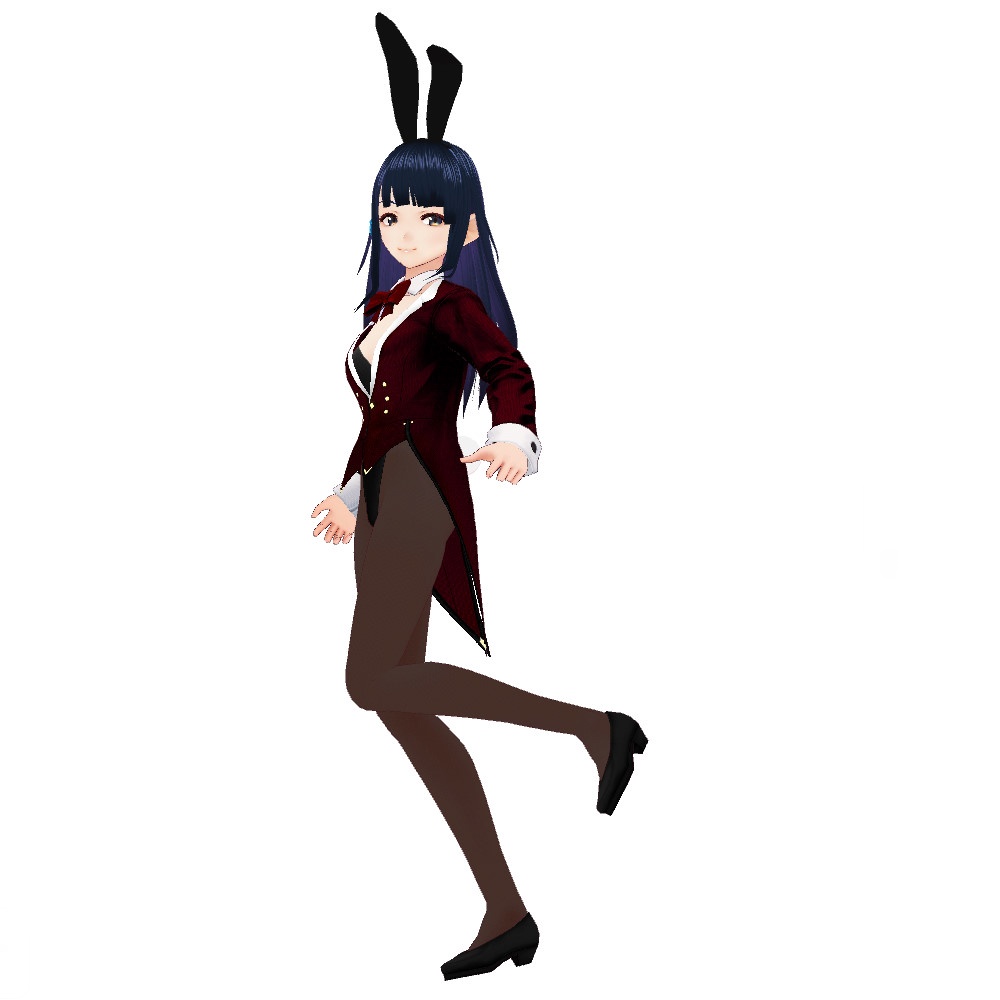 ※VRoidstudioベータ版で作成しています【VRoid用】バニーガールコスチューム4色セット