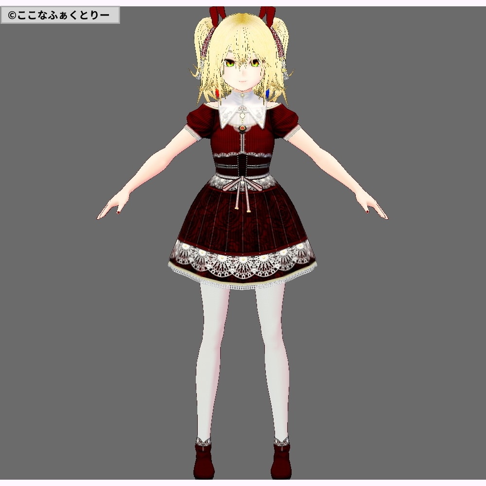 ※VRoidstudioベータ版で作成しています【VRMモデル】アルビナ・ドーナ_ver1_0_3【第3弾】