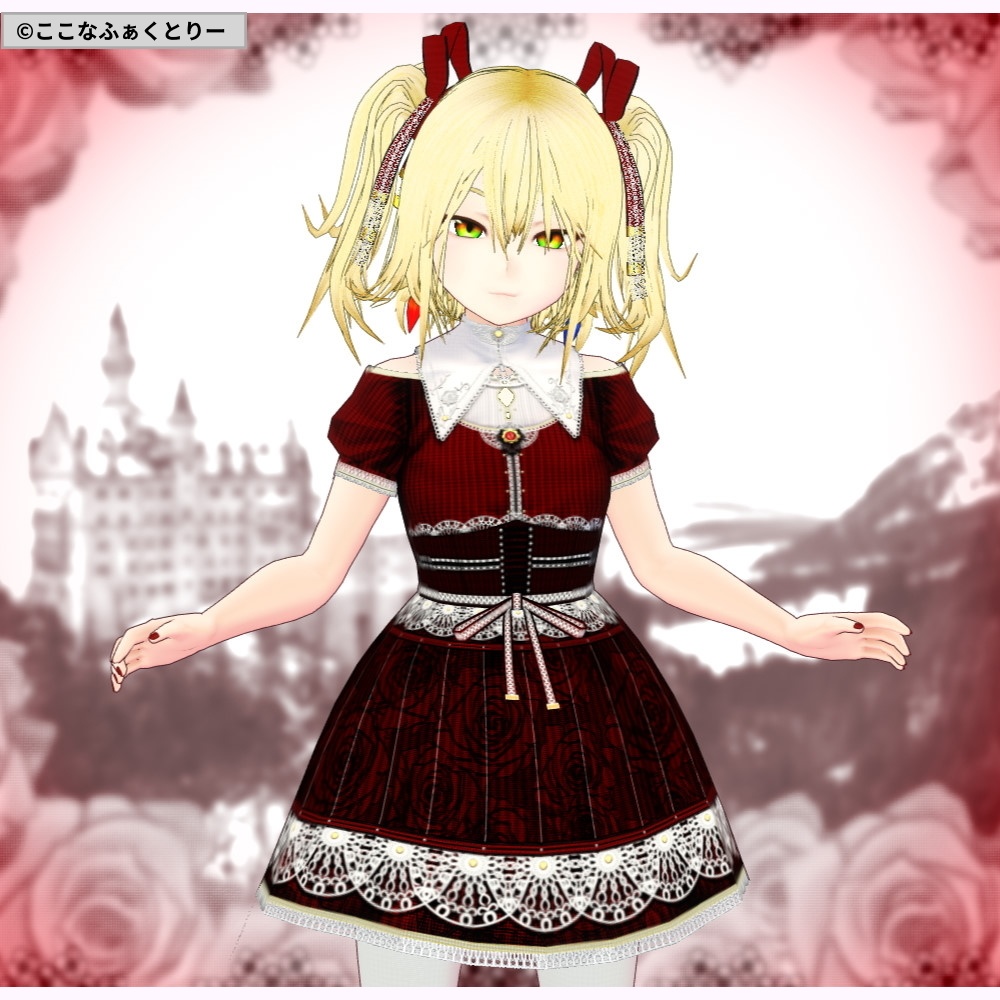 ※VRoidstudioベータ版で作成しています【VRMモデル】アルビナ・ドーナ_ver1_0_3【第3弾】