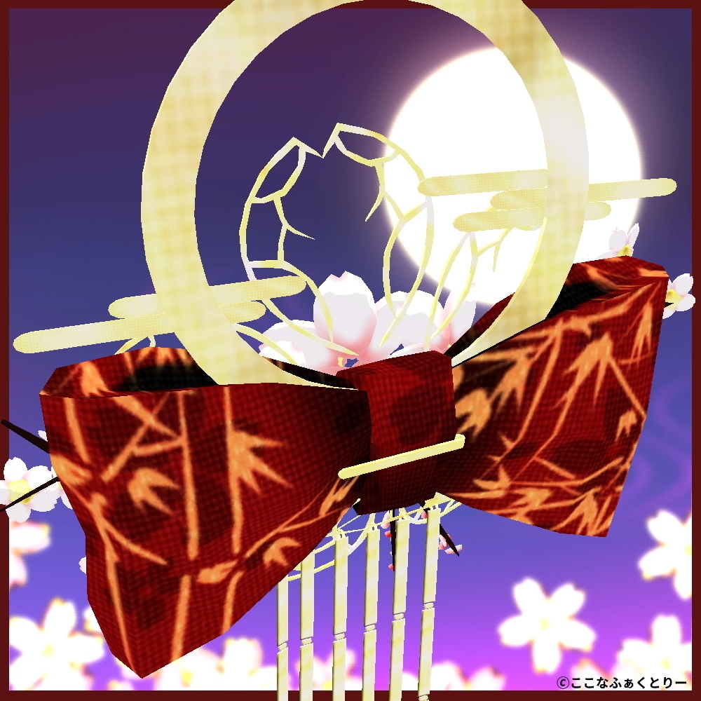 【3Dアクセサリー】髪飾り~春~