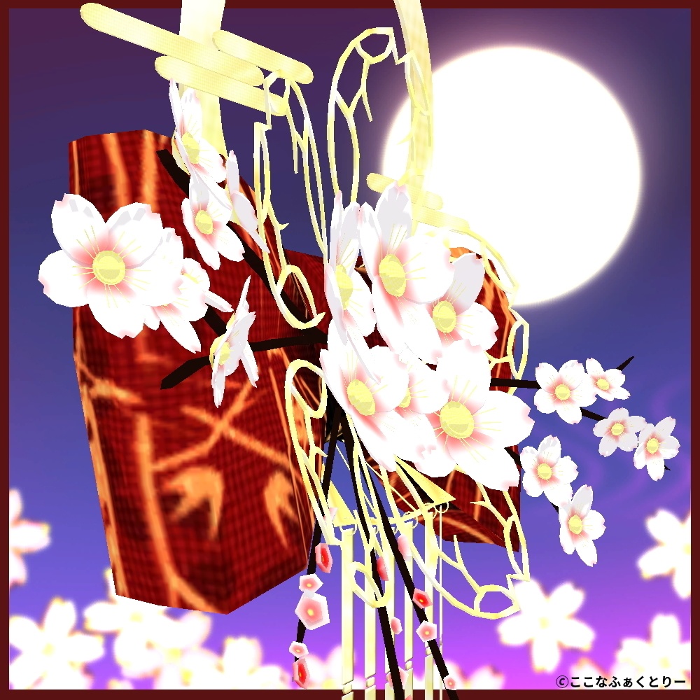 【3Dアクセサリー】髪飾り~春~