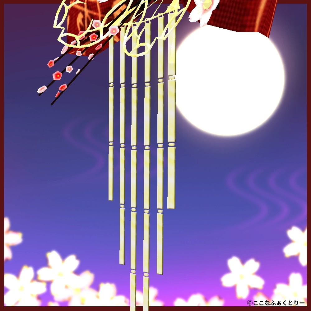 【3Dアクセサリー】髪飾り~春~