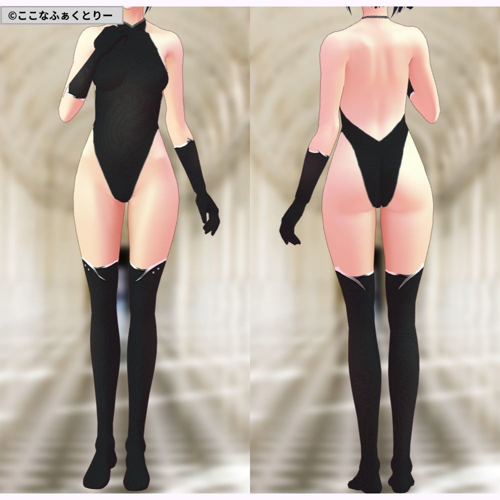 ※VRoidstudioベータ版で作成しています【VRoid用】ルーンナイトコスチューム4色セット