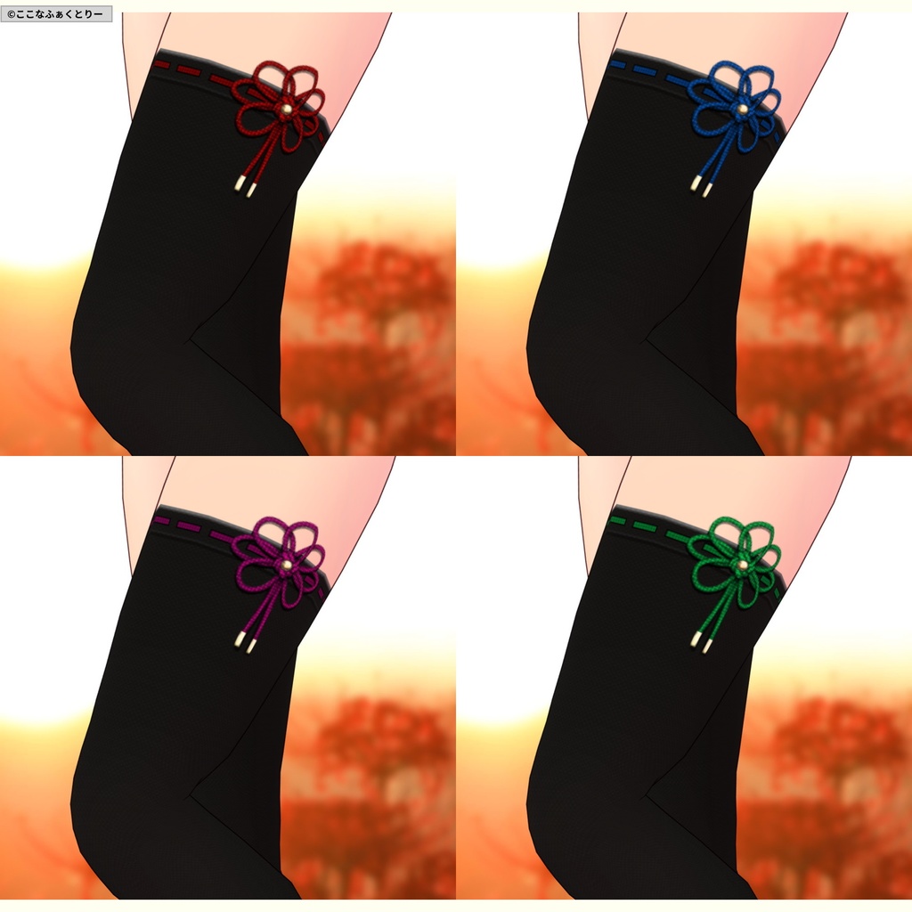 ※VRoidstudioベータ版で作成しています【VRoid用】和風セーラー4色セット