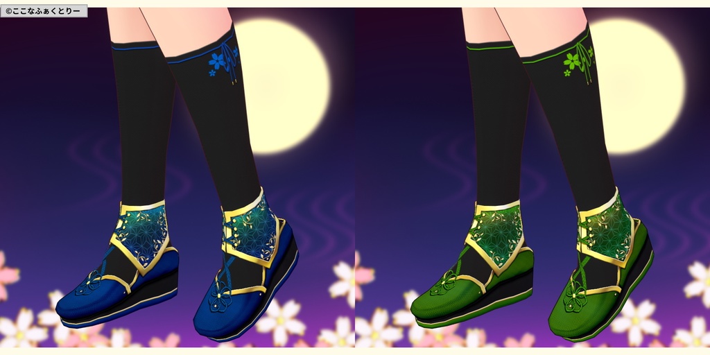 ※VRoidstudioベータ版で作成しています【VRoid用】和アイドル風衣装3色セット