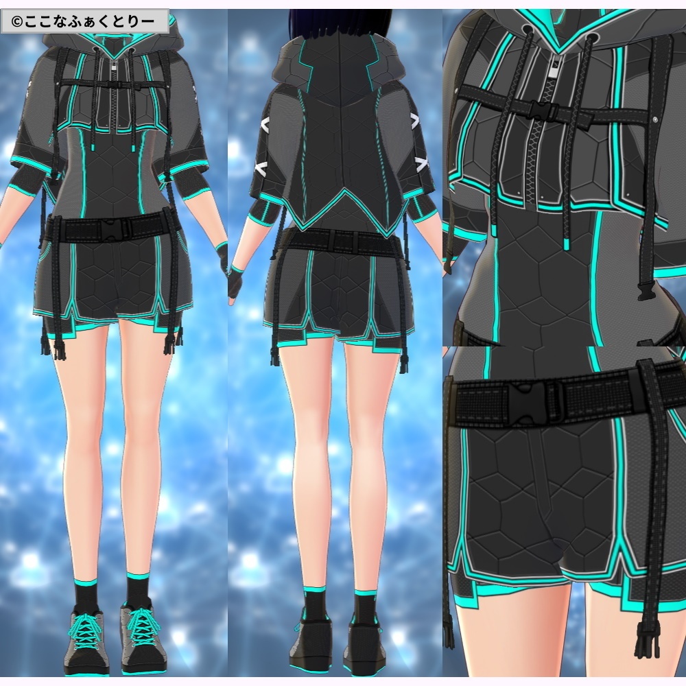 ※VRoidstudioベータ版で作成しています【VRoid用】メタバースクリエイター5色