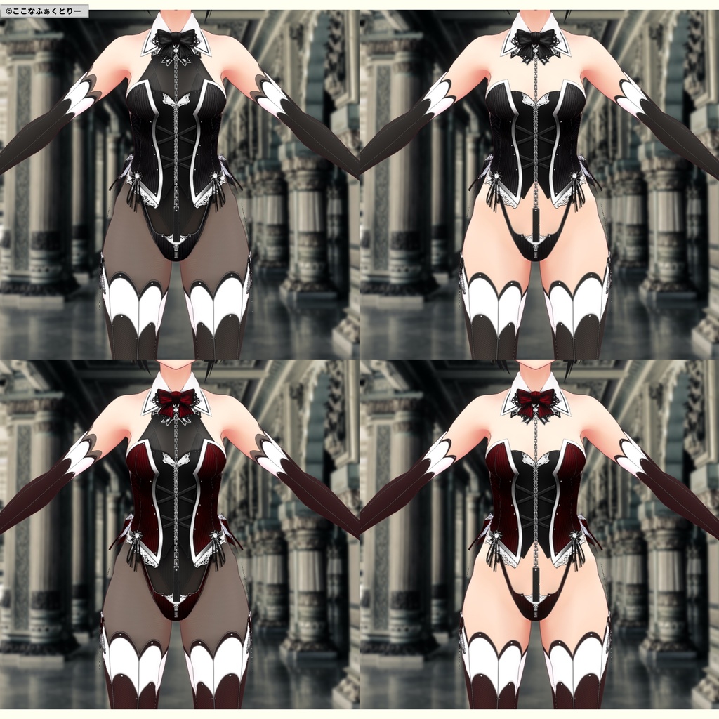 ※VRoidstudioベータ版で作成しています【VRoid用】リトルデビルナイトメア4color(修正_2021516)