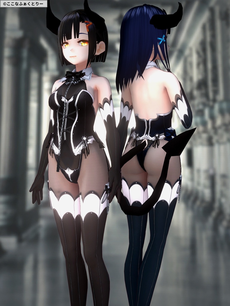 ※VRoidstudioベータ版で作成しています【VRoid用】リトルデビルナイトメア4color(修正_2021516)