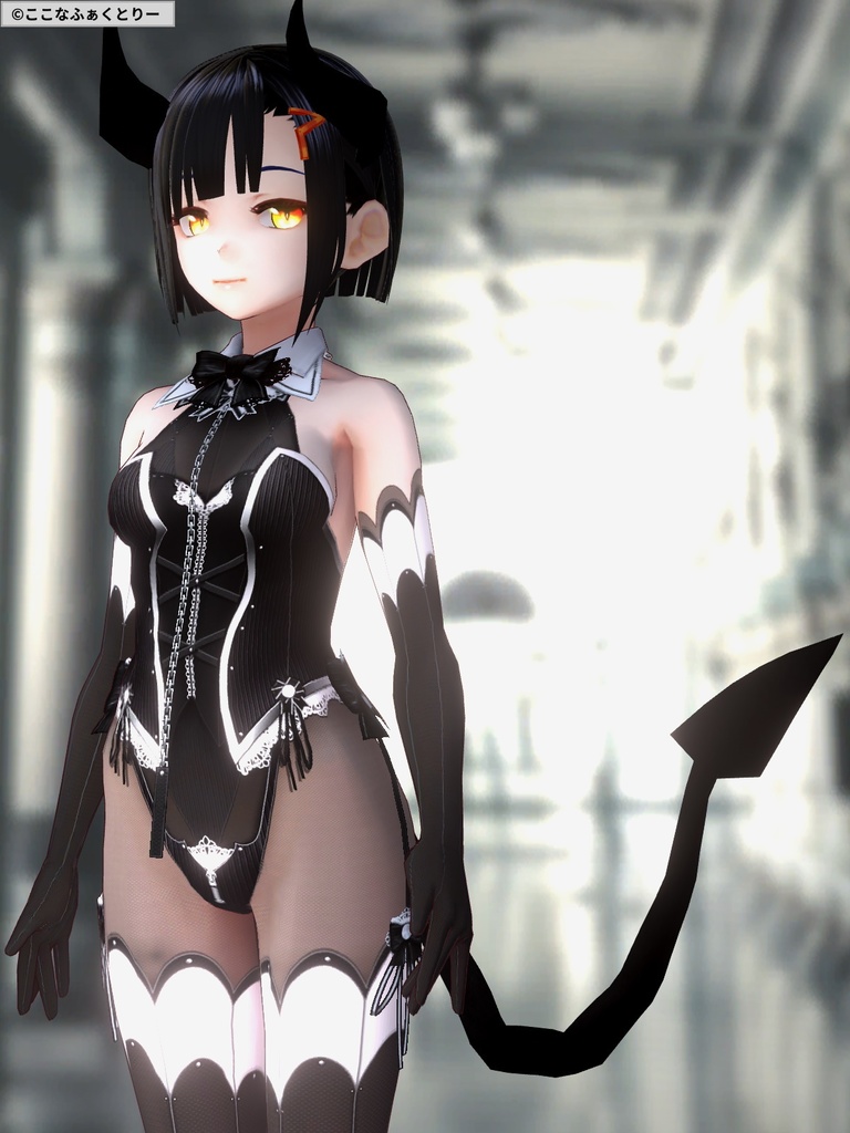 ※VRoidstudioベータ版で作成しています【VRoid用】リトルデビルナイトメア4color(修正_2021516)
