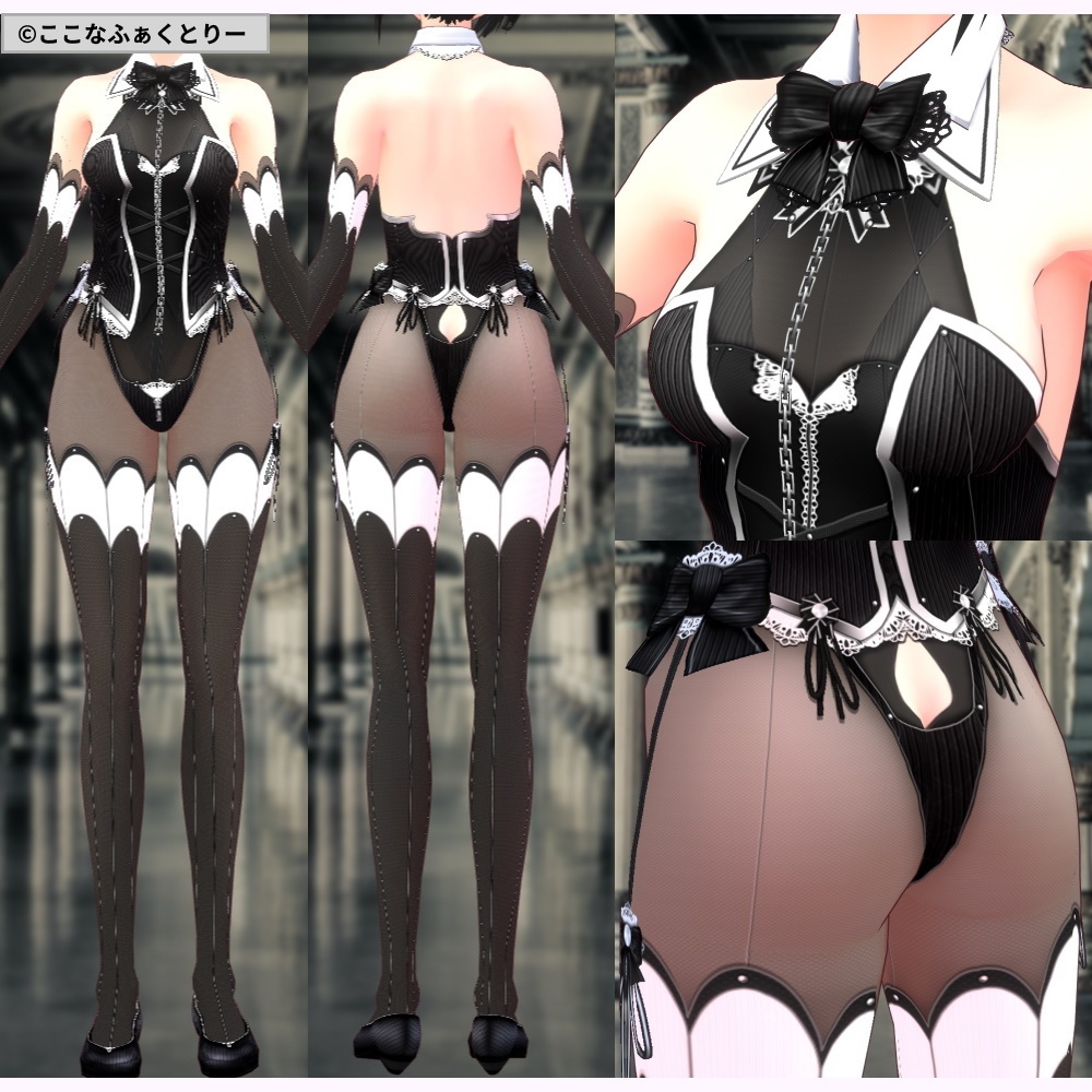 ※VRoidstudioベータ版で作成しています【VRoid用】リトルデビルナイトメア4color(修正_2021516)