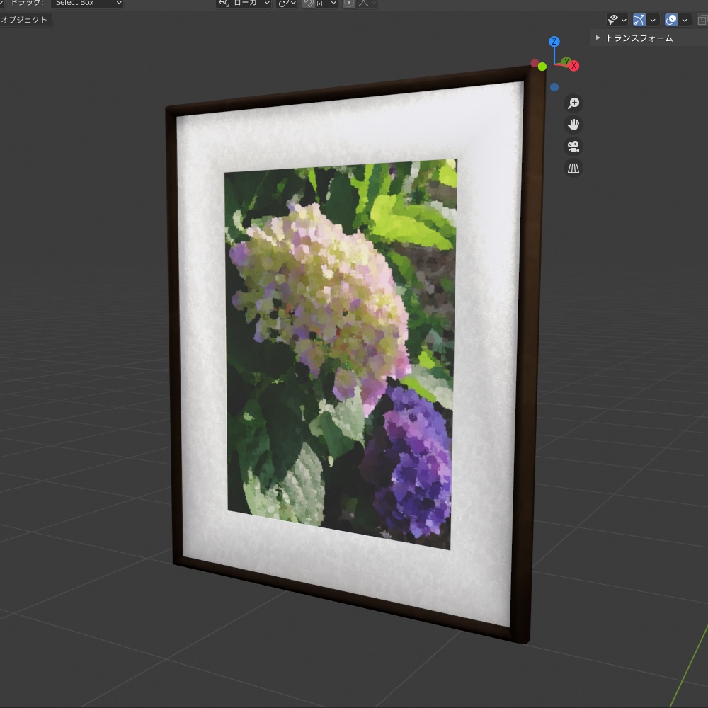 【3Dmodel】シンプル額縁