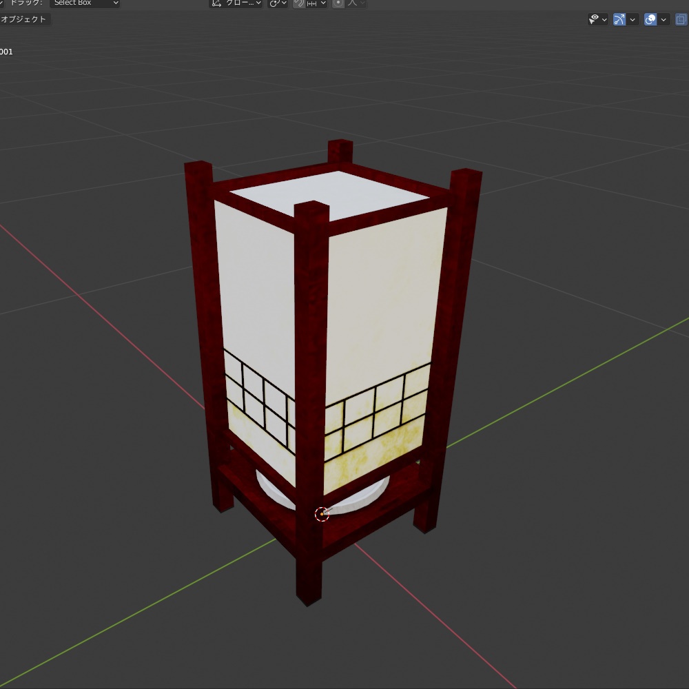 【3Dmodel】和風スタンド