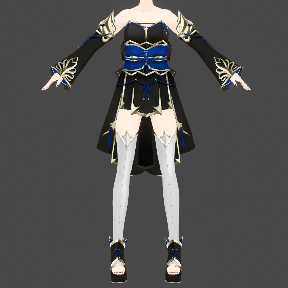 【VRoid Studio用】黒姫緋華