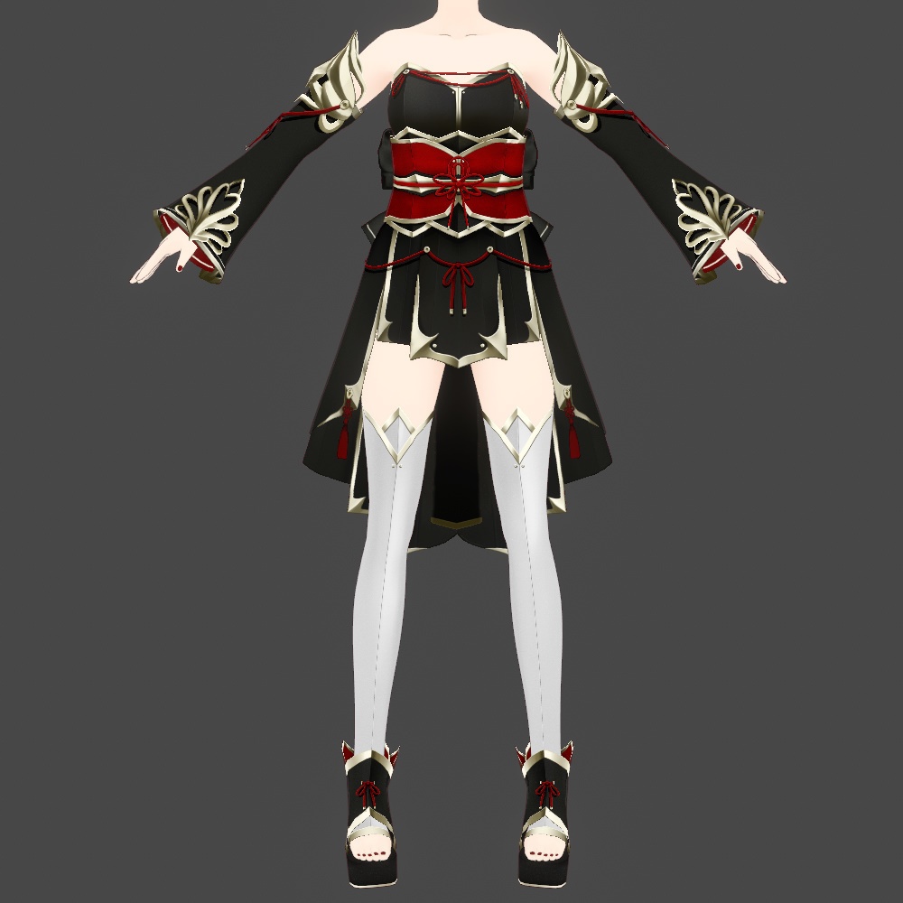 【VRoid Studio用】黒姫緋華