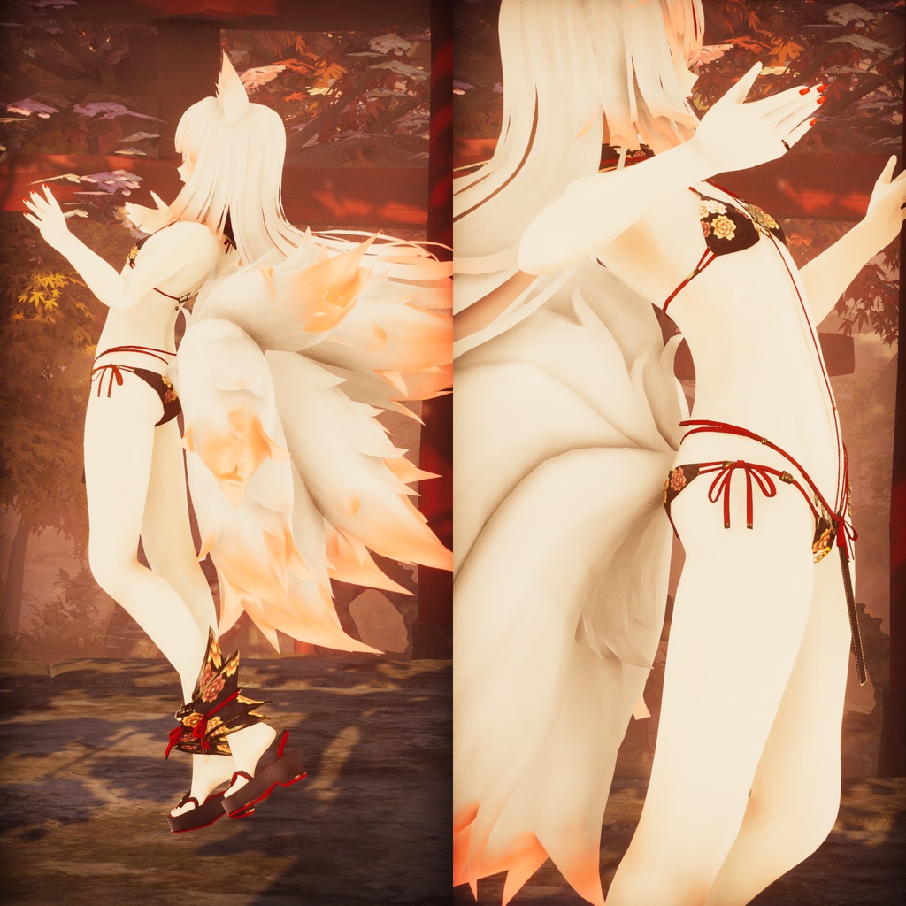 【VRChat向けアバター】時乃重狐娘菜(ときのえここな)クローンv1.0.0【特別弾】