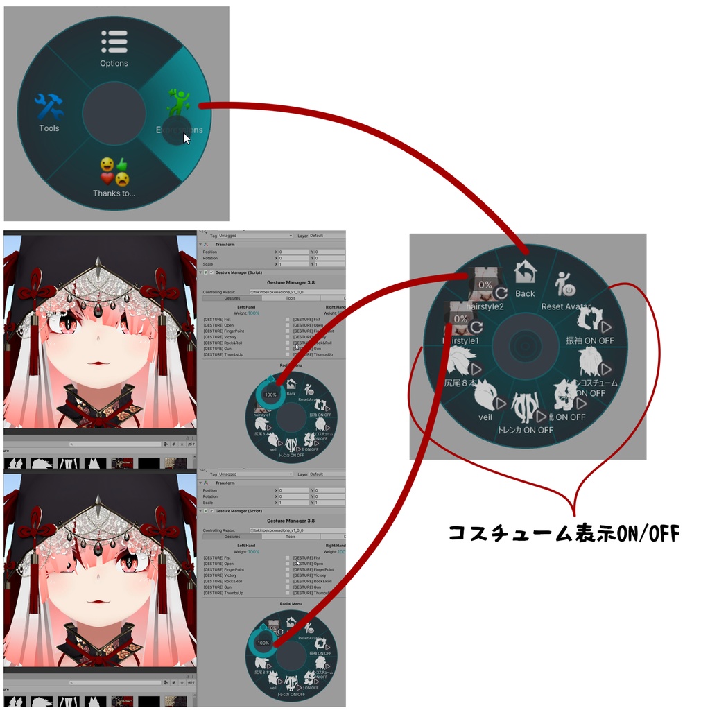 【VRChat向けアバター】時乃重狐娘菜(ときのえここな)クローンv1.0.0【特別弾】