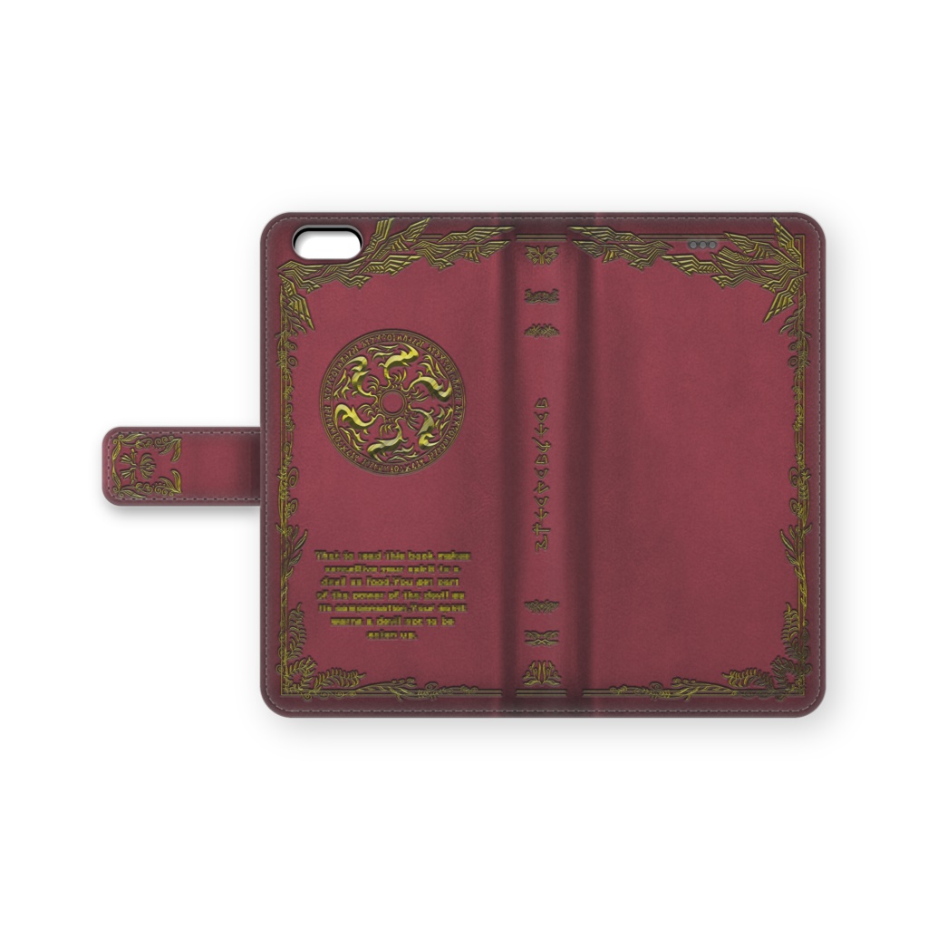 手帳型iphoneケース 火の魔道書 Miramax Arts Booth