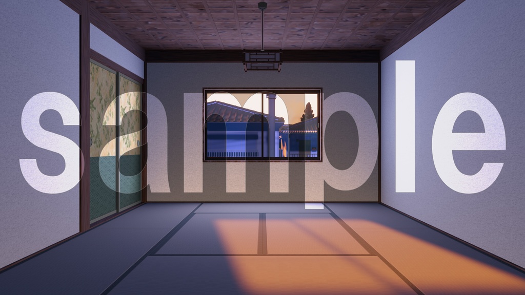 【背景画像】何もない和室(2F)