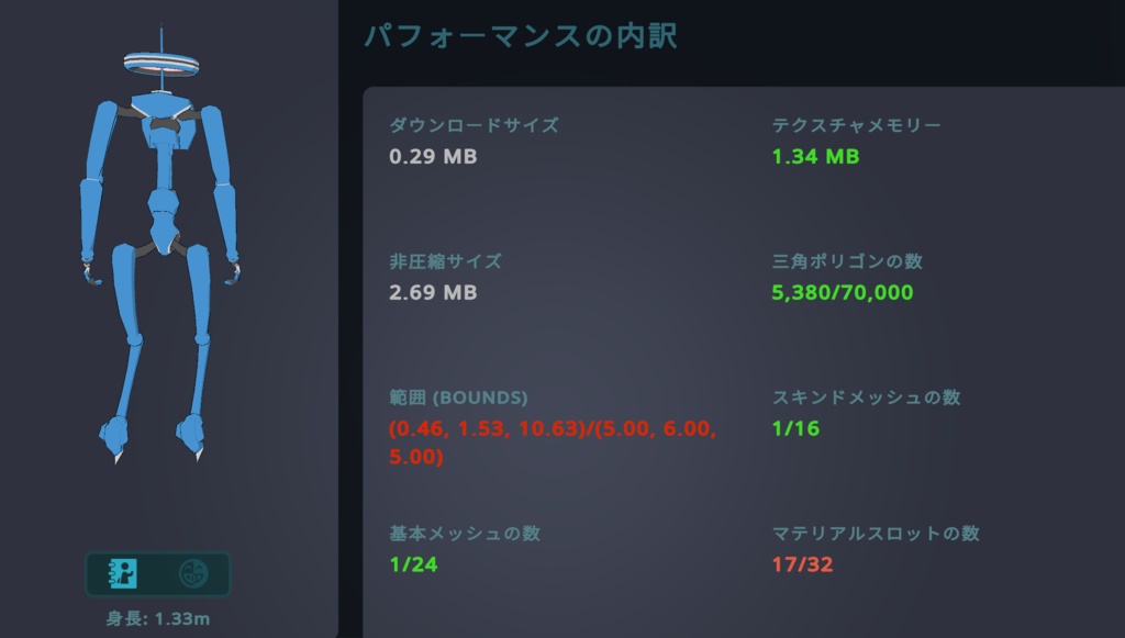 【VRchat】MIRAROBO.02:BalanceMan