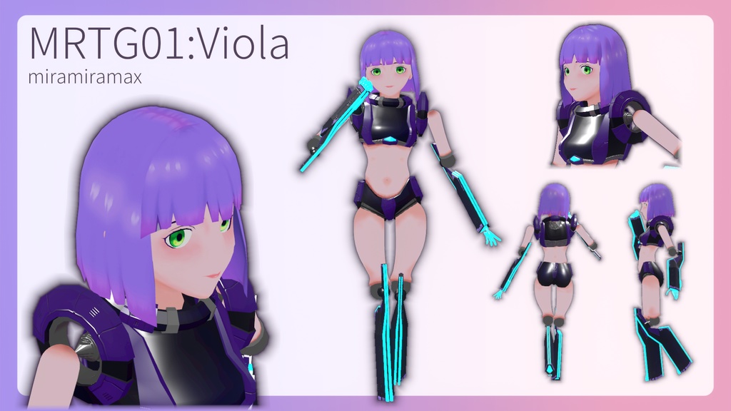 【VRchat】オリジナルロボ娘:ヴィオラちゃん