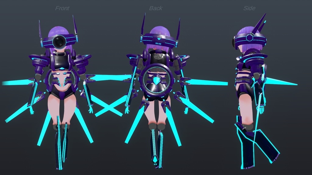 【VRchat】オリジナルロボ娘:ヴィオラちゃん