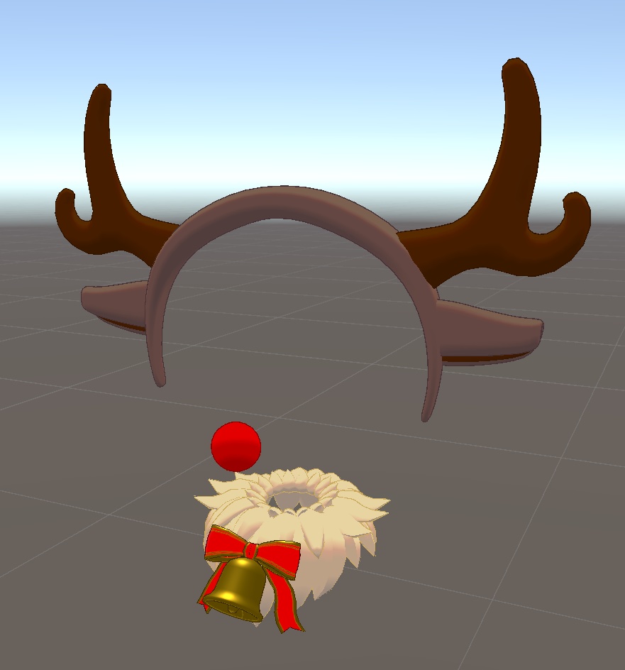 【VRChat】クリスマス用 トナカイ変身セット