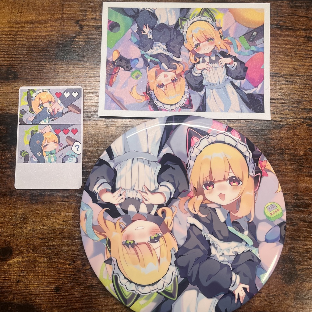 BIG缶バッジ 才羽 モモイ 才羽ミドリ 3点セット