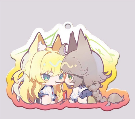 FOX小隊［ブルアカ］キラキラ　アクリルキーホルダー クルミ　オトギ