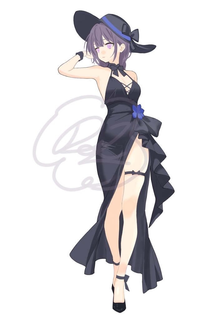 【無料】立ち絵素材 ゲーム TRPG用 ドレス女性