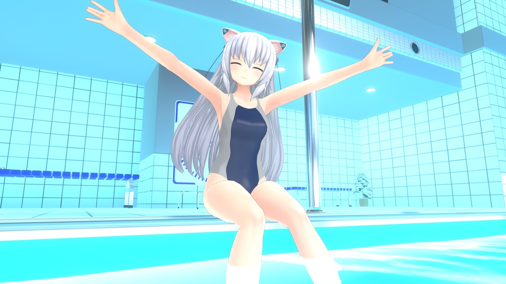 競泳水着風スイムウェア【涼風】