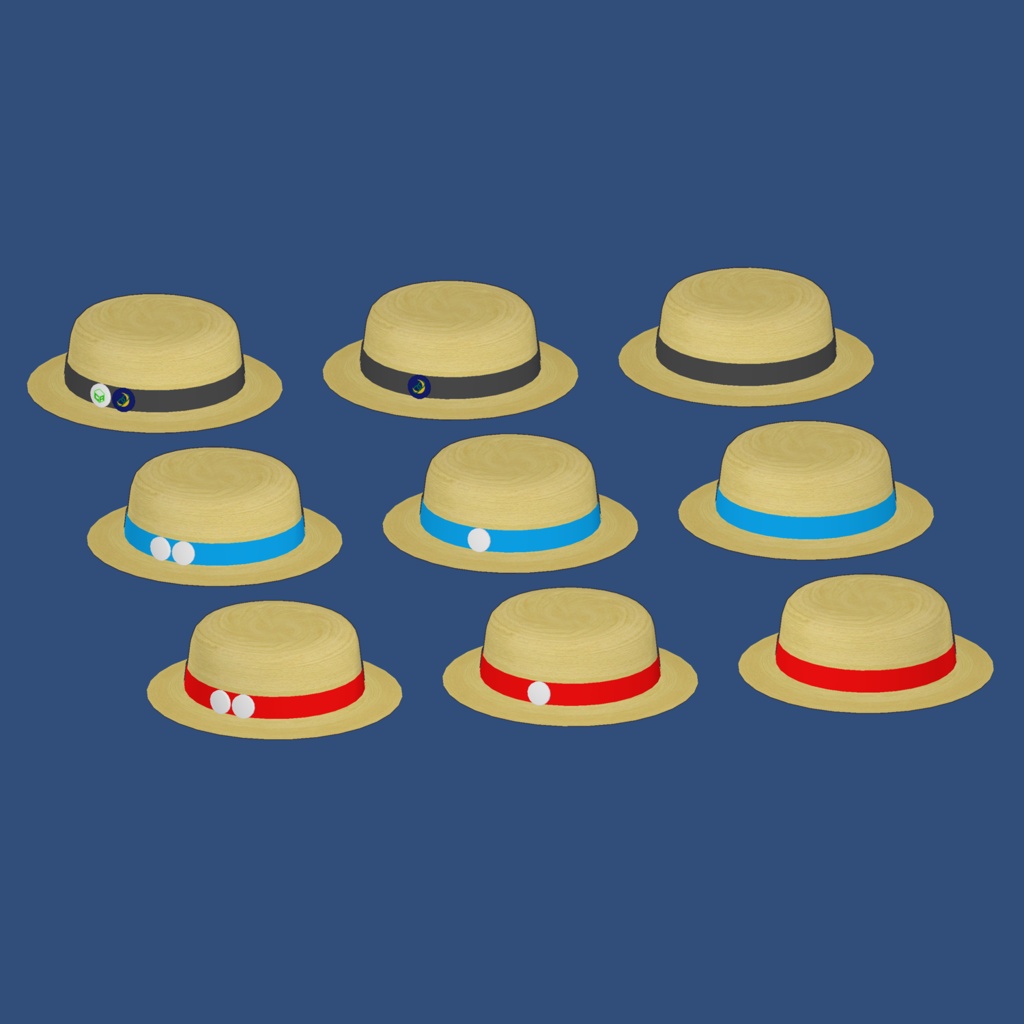 リボン&バッジ帽子 かんかんハット(手に取るギミックパックが増えました!!)