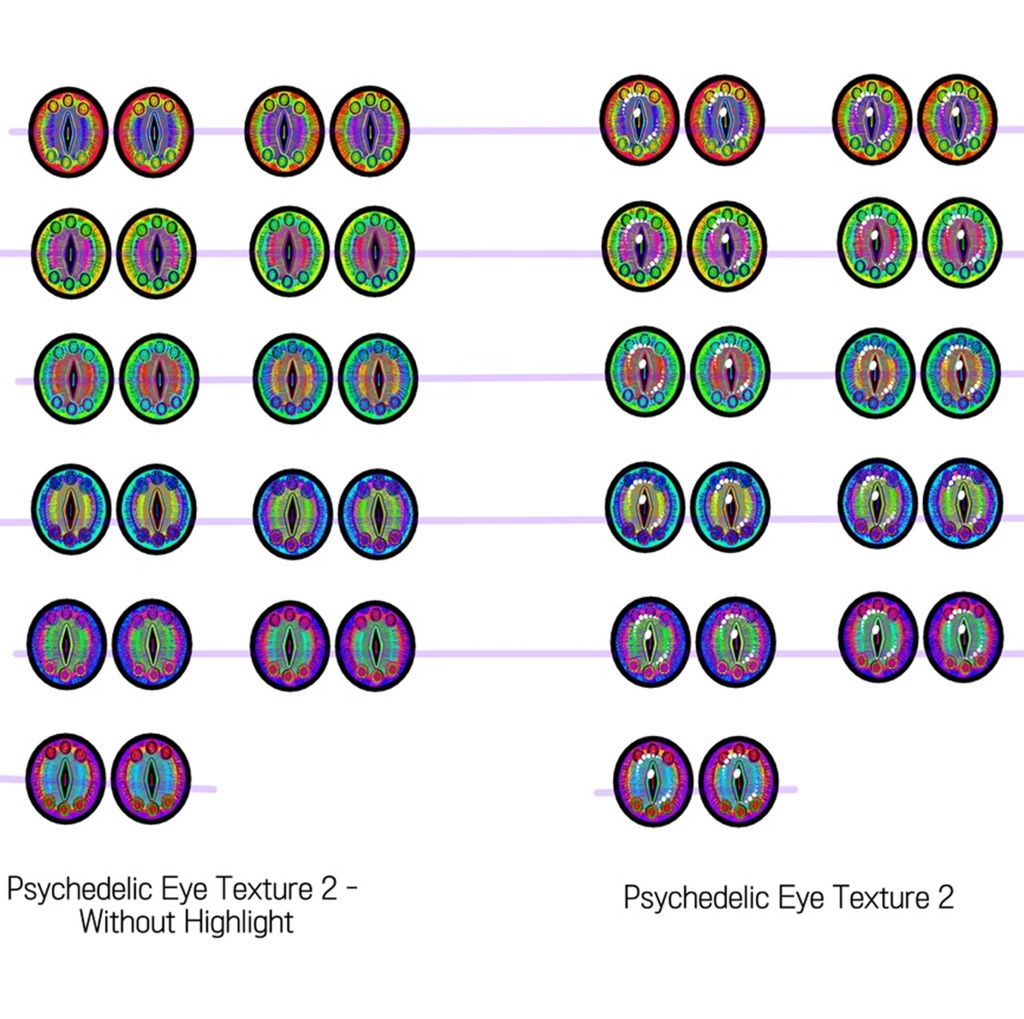 Psychedelic Eye Texture Pack 2 瞳テクスチャ