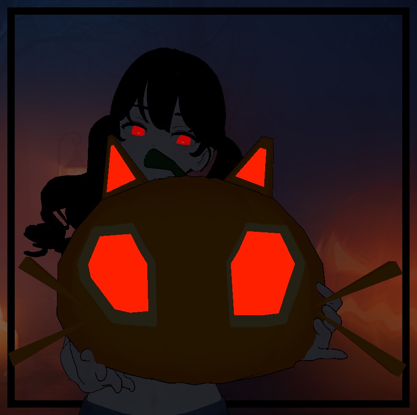 ハロウィンカボチャの頭セット Halloween Pumpkin Head Set