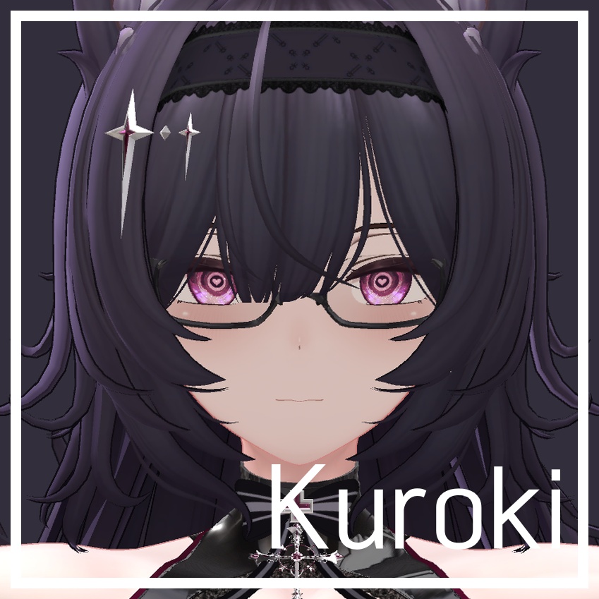 17 avatars 対応 / ハートウェイブアイテクスチャ Heartwave eye texture