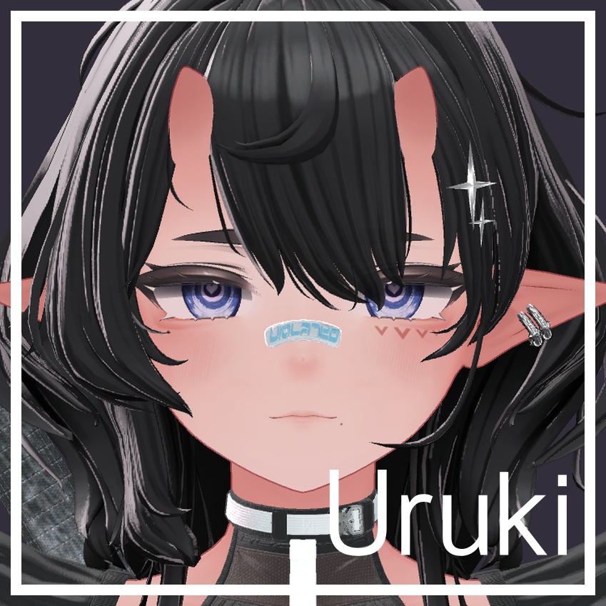17 avatars 対応 / ハートウェイブアイテクスチャ Heartwave eye texture