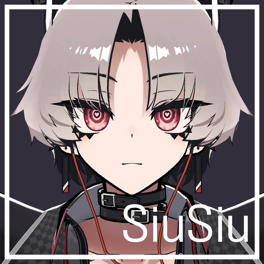 17 avatars 対応 / ハートウェイブアイテクスチャ Heartwave eye texture