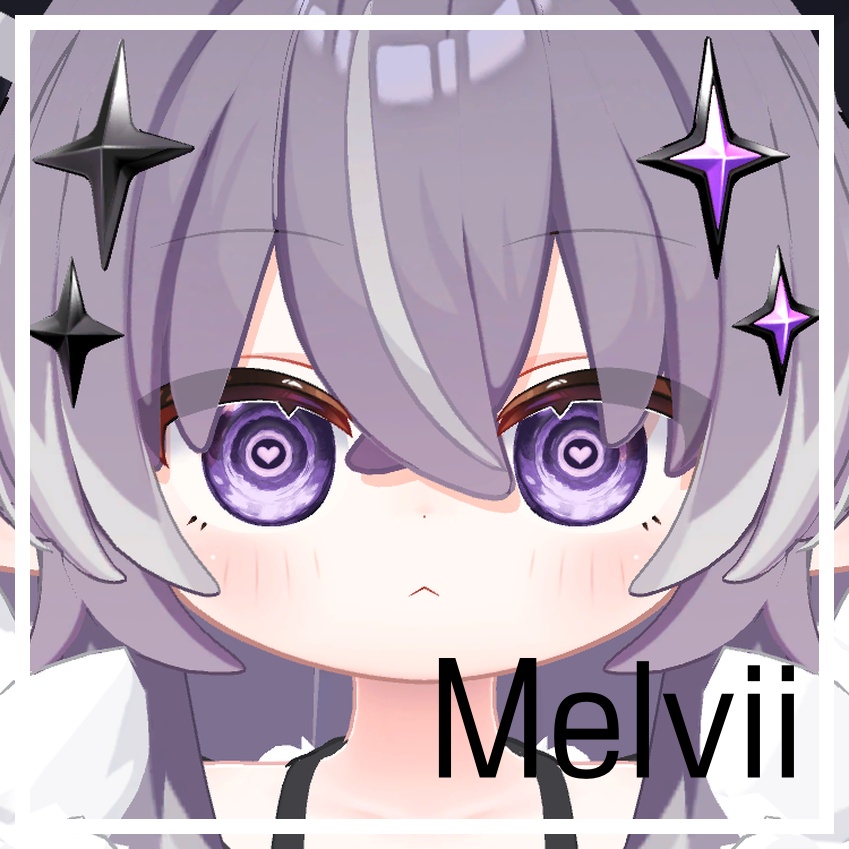 17 avatars 対応 / ハートウェイブアイテクスチャ Heartwave eye texture