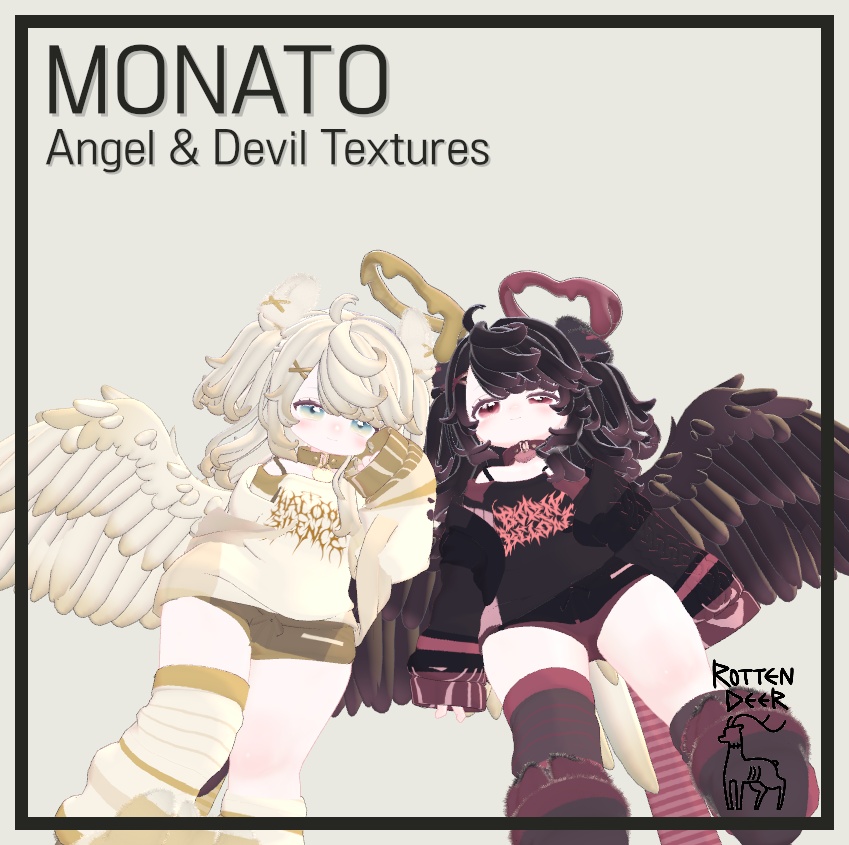 【モナト】天使と悪魔 — テクスチャセット 【Monato】Angel & Devil — Texture Set