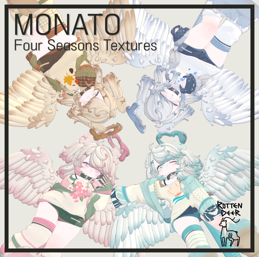 【モナト】四季の彩り — テクスチャセット 【Monato】Colors of the Four Seasons — Texture Set